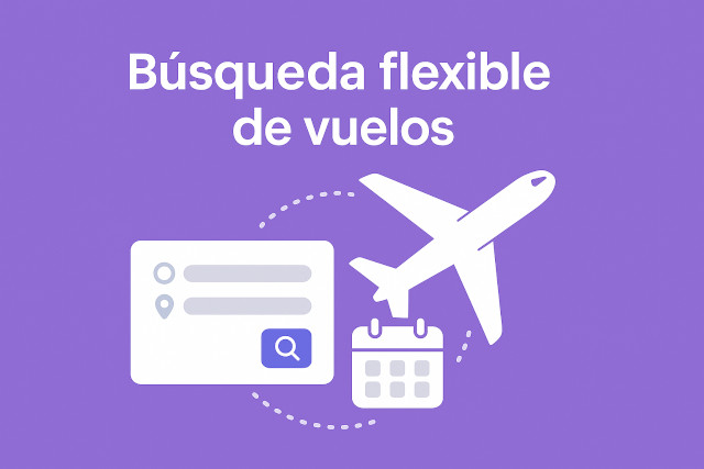 Búsqueda de vuelos flexible y búsqueda por período
